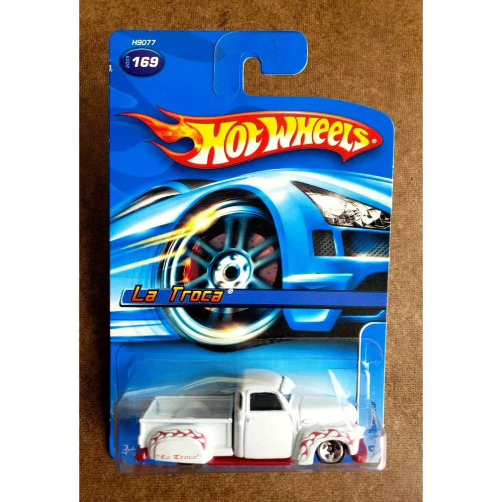 VTG 2005 Hot Wheels LA TROCA White #169 MAINLINE Lowrider Truck 1:64 #H9077 5SP